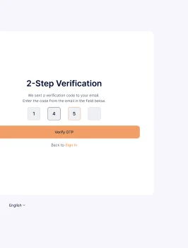The LANDLUST 2-Step Verification screen, cropped at the edge of the strip