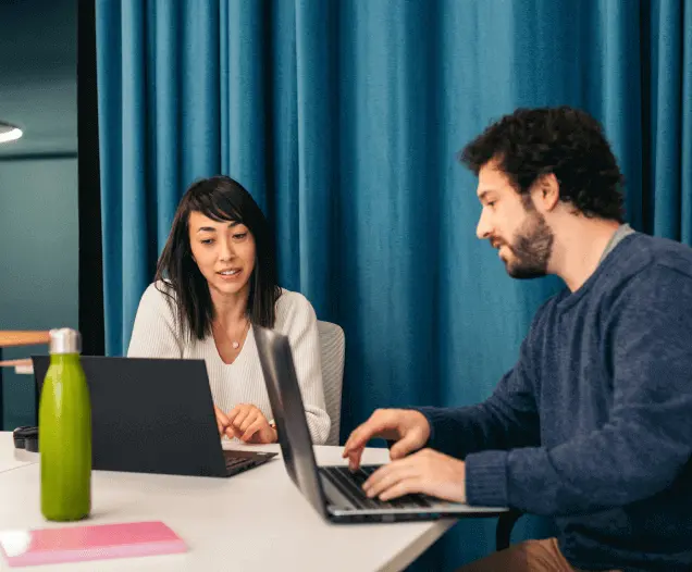 React and Next.js developers reviewing a build together