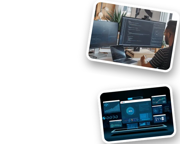 SaaS product screens for tenants, billing and admin