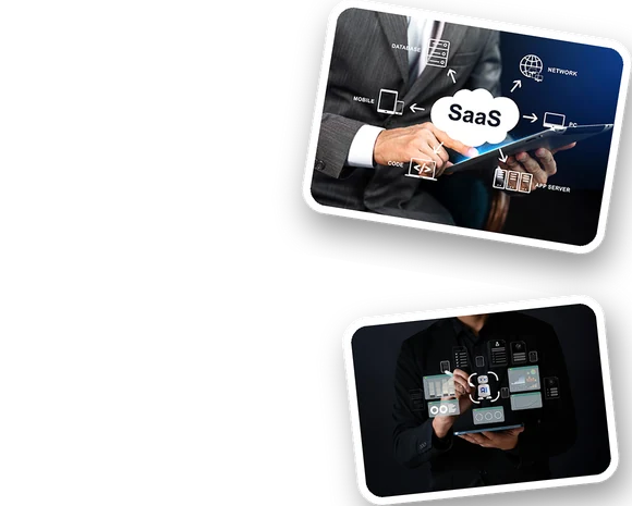 SaaS product design project screens