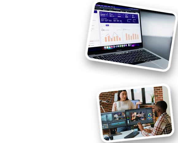 User interface design project screens