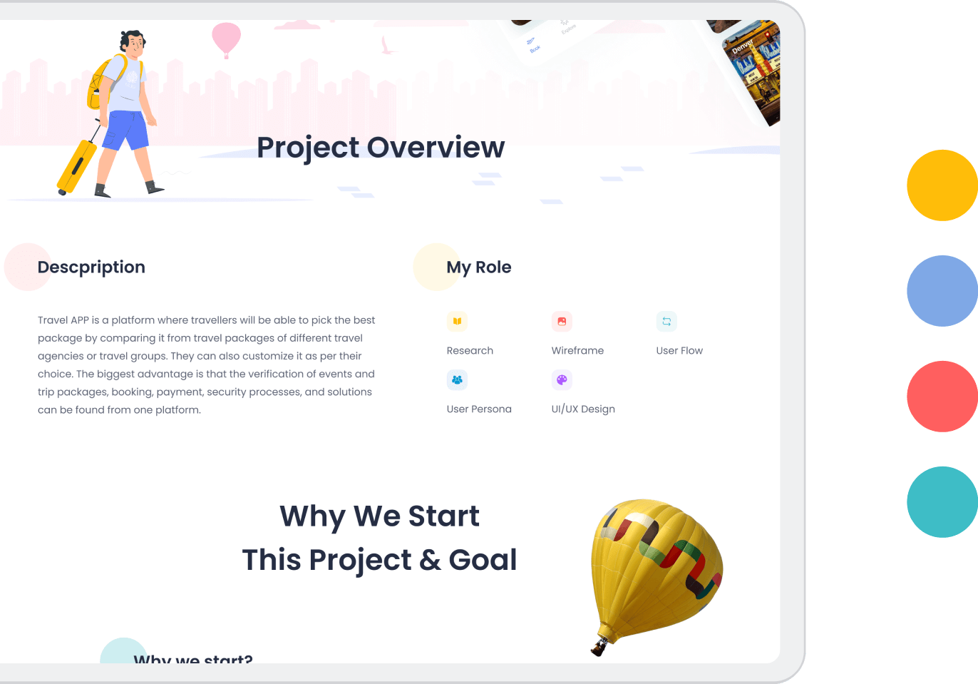 img travel agency app project overview